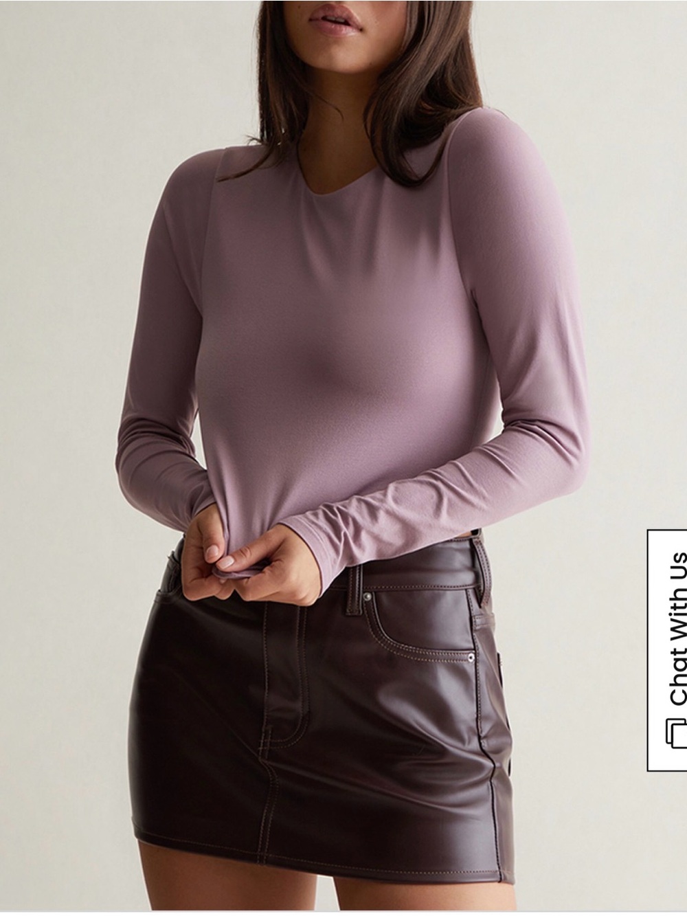 Pacsun Contour Cloud Fitted Long Sleeve Top